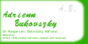 adrienn bukovszky business card